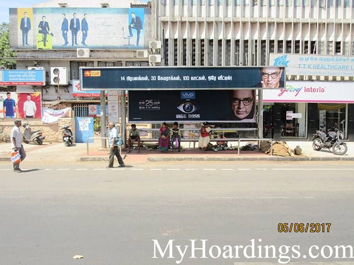 Outdoor Media Agency Chennai, Hoardings Advertising company Chennai, Bus Shelters in Chennai, Tamil Nadu 